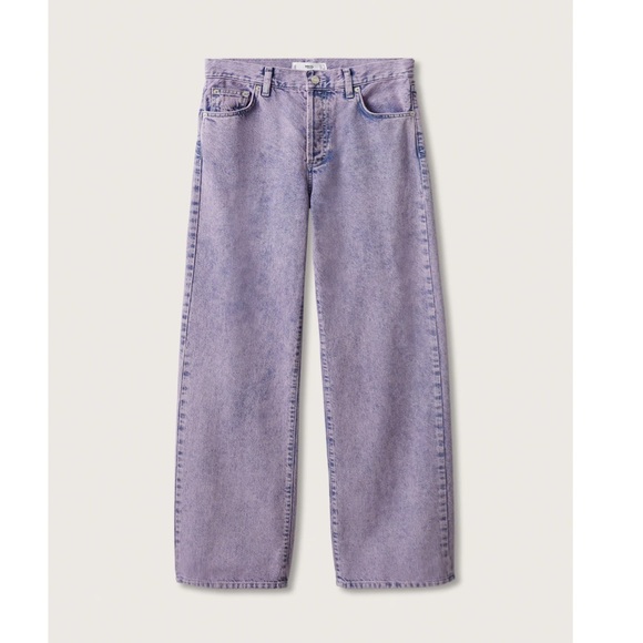 NWT MNG High-waist wide leg jeans Purple - Picture 6 of 8